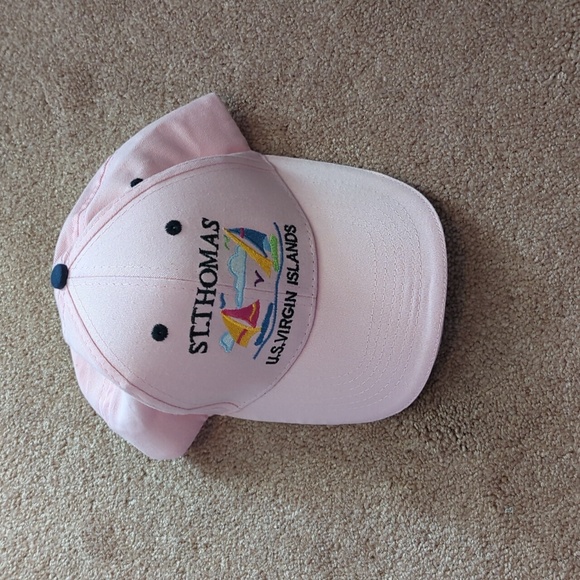 Pink St. Thomas U.S. Virgin Islands Cap New Sale - Picture 3 of 4
